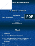 Recrutement