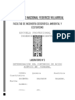 LABORATORIO N 3 Determinación de Acido Acetico en Vinagre