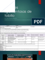 Lesiones Ligamentosas de Tobillo