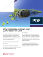 Active Electronically Scanned Array (Aesa) Fire Control Radar