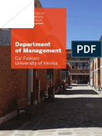 Department of Management: Ca' Foscari University of Venice