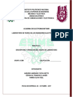 Descripcion y Operación Del Equipo de Laboratorio de Teoria de Los Radiadores Electromagneticos