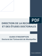 Guide D' Inscription en Doctorat - Université de Montpellier