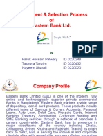 Recruitment & Selection Process of Eastern Bank LTD