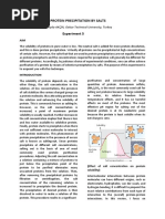 Protein Precipitation by Salts