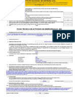 Formato de Ficha Tecnica de Actividad de Emergencia Año 2015 - Trocha Carrozable