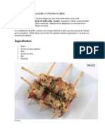 Brochetas de Pollo