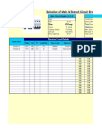 Selection of Main & Branch CB As Per NEC-210 (1.1.17)