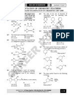 Indian Association of Chemistry Teachers: National Standard Examination in Chemistry 2007-2008