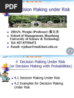 4 Decision Making Under Risk