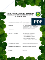 Introducción A Las Ciencias Agrarias Informe