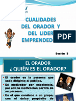 Sesión 03 - Cualidades Del Orador y Lider Emprendedor