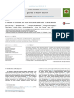 A Review of Lithium and Non-Lithium Based Solid State Batteries