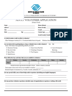 Adult Volunteer Application