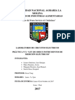 Informe 2 Circuitos Eléctricos