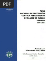 Plan Nacional de Prevencion y Control y Seguimiento de Cance PDF