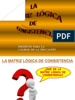 La Matriz de Consistencia. 2016