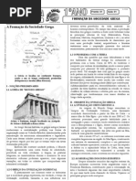 História - Pré-Vestibular Impacto - Grécia - Formação Da Sociedade Grega