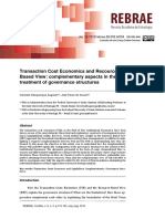 Transaction Cost Economics and Recource Based View