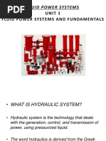 Unit 1 - Introduction To Hydraulic System