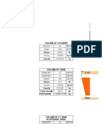 Volume of Cylinder and Cone