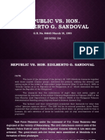 Republic vs. Hon. Edilberto G. Sandoval: G.R. No. 84645 March 19, 1993