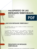 Entidades Territoriales