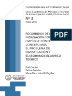 Sautu (2017) Definición Del Problema, Elaboración de Un Estado Del Arte y Construcción Del Marco Teórico de Una Investigación