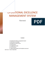 Operational Execellence Management System Harvest PDF