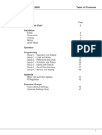 VLT Series 2000: Specification Chart Installation