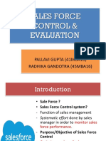 Salesforce Control and Evaluation