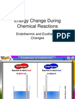 Energy Change During Chemical Reactions