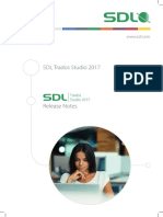 SDL Trados Studio 2017 Release Notes