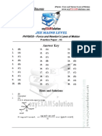 Jee Mains Force and Newton Laws of Motion Ezyexamsolution Sol-03