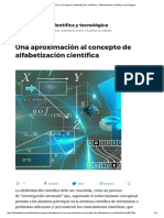 Una Aproximación Al Concepto de Alfabetización Científica - Alfabetización Científica y Tecnológica