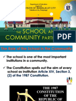 The School and Community Partnership