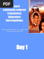 The Most Commonly Ordered (Chemistry) Laboratory Investigations