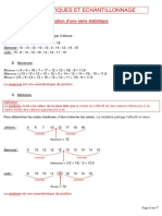 Cours Statistiques Seconde