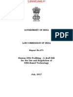 Law Commission Report No. 271 - Human DNA Profiling - A Draft Bill For The Use and Regulation of DNA-Based Technology