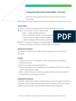 Abnormal Involuntary Movement Scale (AIMS) - Overview: Clinical Utility