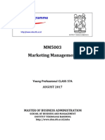 Syllabus MM5003 Marketing Management - 57A