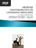 Abordaje Fisioterapeutico en Lesionados Medulares