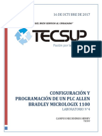 Lab4-Configuración y Programación de Un PLC Allen Bradley Micrologix 1100