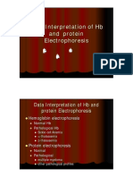 Data Interpretation of HB and Protein Electrophoresis