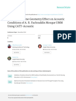 Analysis of Dome Geometry Effect On Acoustic Conditions of A. R. Fachruddin Mosque UMM Using CATT-Accoustic