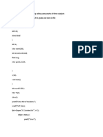 Program To Read File Containing Rollno, Name, Marks of Three Subjects and Calculate Total Marks, Result in Grade and Store in File