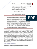 Photocatalytic Degradation of Methylene Blue Using Tio - Natural Zeolite As A Photocatalyst