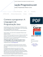 Comece A Programar - A Linguagem de Programação Java - Programação Progressiva