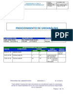 Procedimiento Uroanálisis