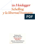 Heidegger Schelling y La Libertad Humana